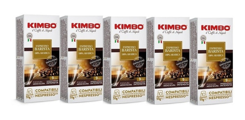 [CA0073] 50 Cápsulas Café Kimbo Barista Compatible con Nespresso