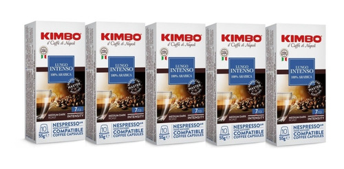 [CA0071] 50 Cápsulas Café Kimbo Lungo Compatible con Nespresso