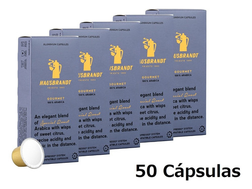 [CA0064] 50 Cápsulas Hausbrandt Gourmet Compatible con Nespresso