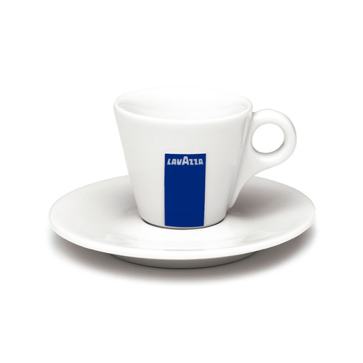 [TA0098] 6x Taza espresso Lavazza Porcelana Blanco